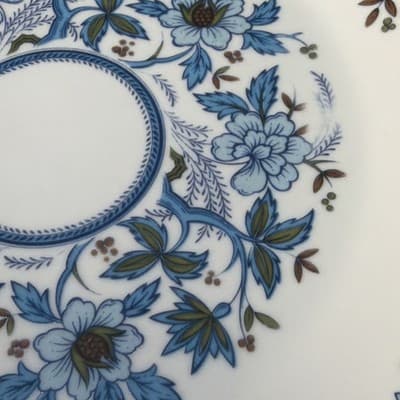 Noritake Progression Blue Moon Floral 9022 6 3/8" Bread & Butter Plates Set of 8 - Thumbnail 10