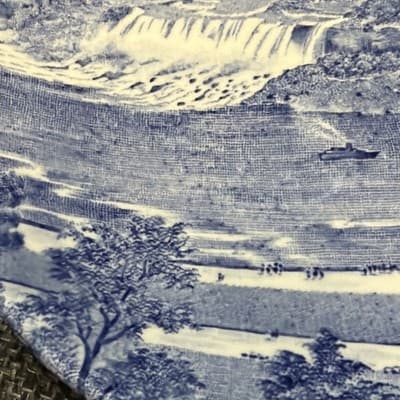 Niagara Falls J.&G. Meakin England 7” Vintage Souvenir Trinket Tray Square Plate - Thumbnail 6