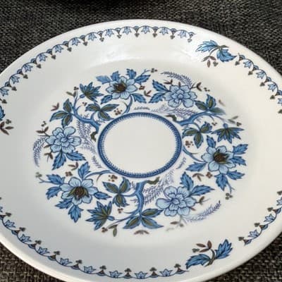 Noritake Progression Blue Moon Floral 9022 6 3/8" Bread & Butter Plates Set of 8 - Thumbnail 7