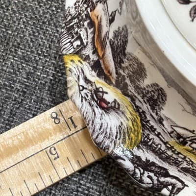 Vintage STAFFORDSHIRE Ironstone YORKSHIRE Creamer & Sugar Dish w/Lid - Thumbnail 21