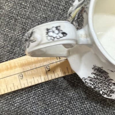 Vintage STAFFORDSHIRE Ironstone YORKSHIRE Creamer & Sugar Dish w/Lid - Thumbnail 22