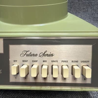 VTG MCM Waring Futura Series 8 Speed Blender Tested-Works! Model 11-156 Green - Thumbnail 2