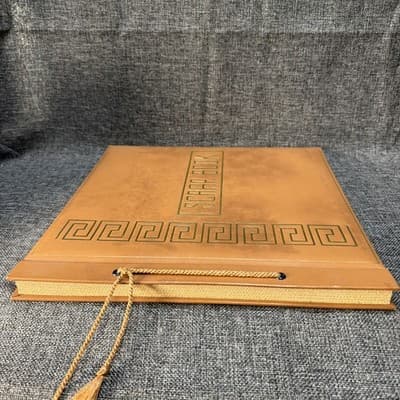Vintage Springfield Scrapbook Brown New Old Stock Large 12x14 Blank Pages Gold - Thumbnail 4