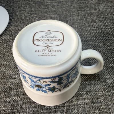 Noritake Progression Blue Moon Cups Mugs And Saucers 9022 Coffee Tea Replacement - Thumbnail 10