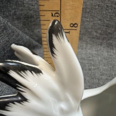 Taitu Chicken Rooster Porcelain Creamer White Red Black Trim Japan Farmhouse - Thumbnail 10