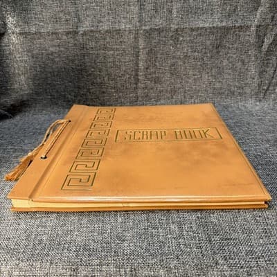Vintage Springfield Scrapbook Brown New Old Stock Large 12x14 Blank Pages Gold - Thumbnail 5