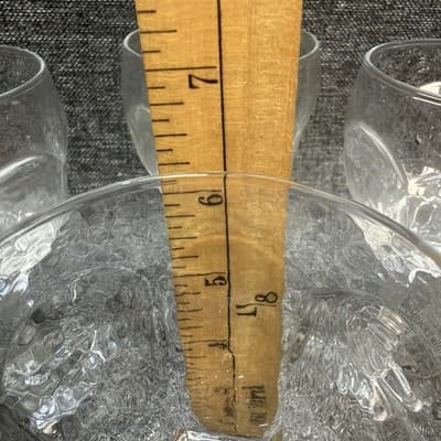 LIBBEY CHIVALRY HOCK WINE GOBLET CLEAR GLASS STEM BARWARE 6" TALL 4 PCS Vintage - Thumbnail 10