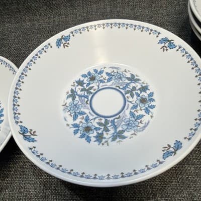 Blue Moon by Noritake Progression 7.25” Coupe Cereal Bowl Set Of 8 Floral Deep - Thumbnail 10