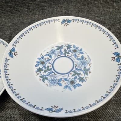 Blue Moon by Noritake Progression 7.25” Coupe Cereal Bowl Set Of 8 Floral Deep - Thumbnail 9