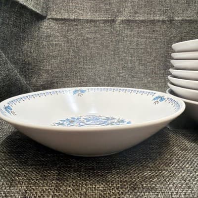 Blue Moon by Noritake Progression 7.25” Coupe Cereal Bowl Set Of 8 Floral Deep - Thumbnail 3