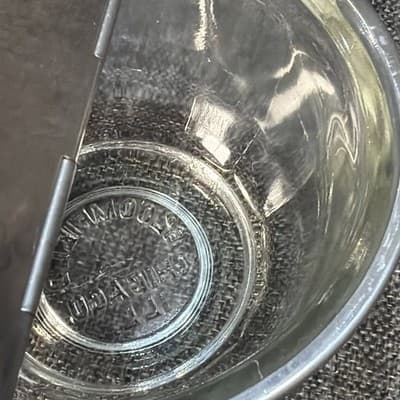 Glass Flip Top Metal Lid Restaurant Sugar Bowl Bloomfield Chicago Illinois VTG - Thumbnail 5