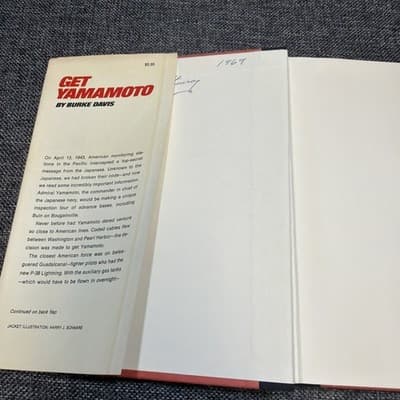 Get Yamamoto By Burke Davis 1969 First Edition HC DJ Pearl Harbor WW 2 Vintage - Thumbnail 9