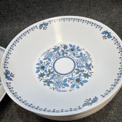 Blue Moon by Noritake Progression 7.25” Coupe Cereal Bowl Set Of 8 Floral Deep - Thumbnail 8