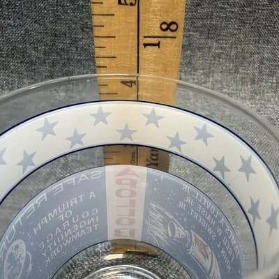 Vintage Apollo 13 Man On the Moon Glass April 1970 Red, White, And Blue 12 Oz - Thumbnail 9