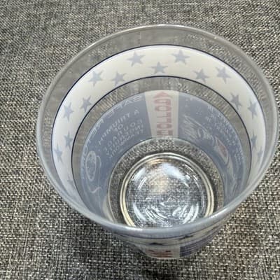 Vintage Apollo 13 Man On the Moon Glass April 1970 Red, White, And Blue 12 Oz - Thumbnail 8