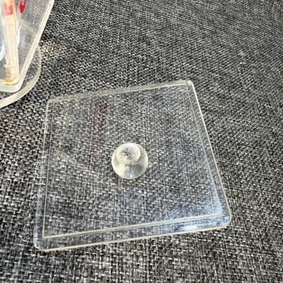 Vtg 1970s Lucite Acrylic Snacks Canister Jar Swivel Lid Countertop Scoop Spoon - Thumbnail 5