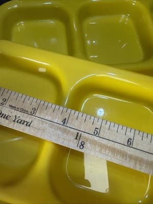 Cafeteria TRAEX Picnic School Lunch 6 Compartment Divider Tray Set Of 4 Vintage - Thumbnail 10