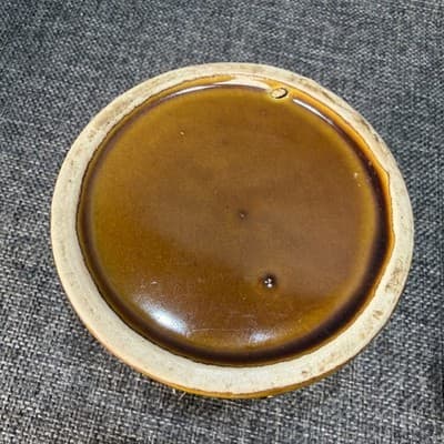 Vintage Ceramic Beehive Honey Pot Jar With Lid Spoon Slot Embossed Bees Kitchen - Thumbnail 9