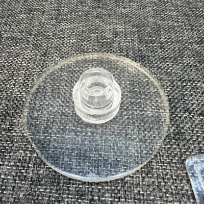 Vtg 1970s Lucite Acrylic Snacks Canister Jar Swivel Lid Countertop Scoop Spoon - Thumbnail 8
