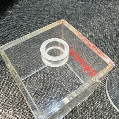 Vtg 1970s Lucite Acrylic Snacks Canister Jar Swivel Lid Countertop Scoop Spoon - Thumbnail 10
