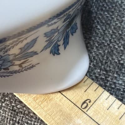 Noritake Progression Large China Blue Moon 9022 Double Spout Gravy Boat JAPAN - Thumbnail 11