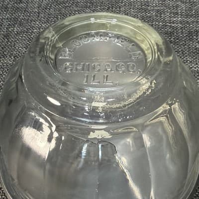 Glass Flip Top Metal Lid Restaurant Sugar Bowl Bloomfield Chicago Illinois VTG - Thumbnail 10