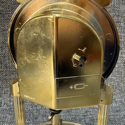Kundo Anniversary Clock Dome Battery Operated Brass Design Mantel Germany Works - Thumbnail 11