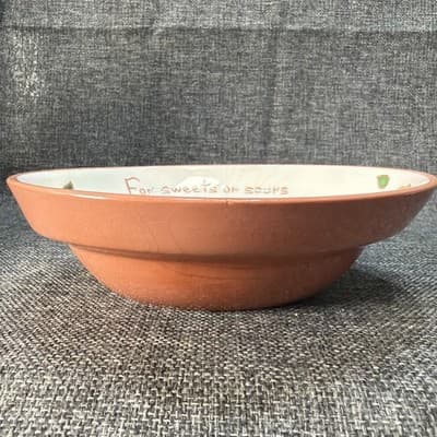VTG Ruth Price Pennsylvania Dutch Motto Ware Candy Dish For Sweets Or Sours - Thumbnail 4