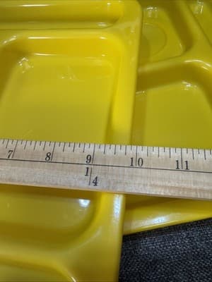 Cafeteria TRAEX Picnic School Lunch 6 Compartment Divider Tray Set Of 4 Vintage - Thumbnail 11