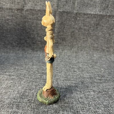 1992 Early Jim Shore Farmer Carrots Pencil Rabbit Statue 7” Easter Bunny Crk1059 - Thumbnail 8