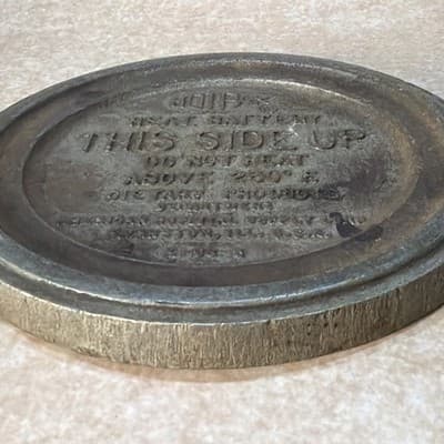 Vintage American Hospital Supply Corp Hot Pak Heat Battery For Food 1938 Round - Thumbnail 3