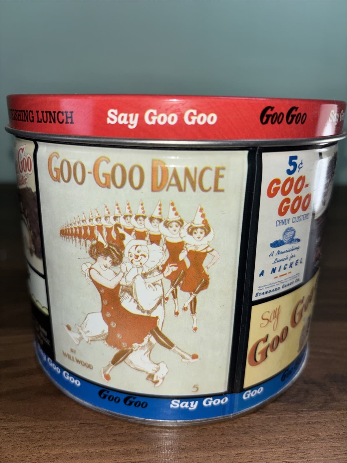 Vintage Goo Goo for Candy Tin Standard Candy Co Nashville, TN Clusters Lunch - Thumbnail 4