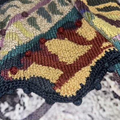 Women’s Peruvian Connection Leaves Sweater 100% Pima Cotton Greens Size Medium - Thumbnail 4