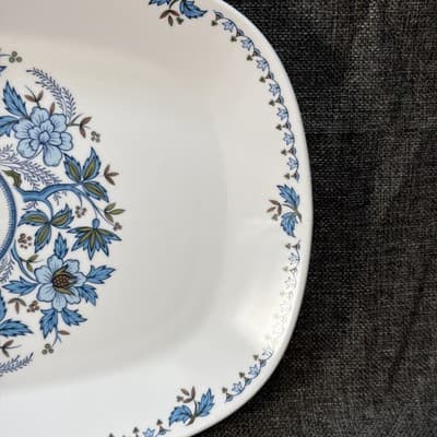 Noritake Blue Moon Oval Large 15” Platter Serving Tray Progression China #9022 - Thumbnail 4