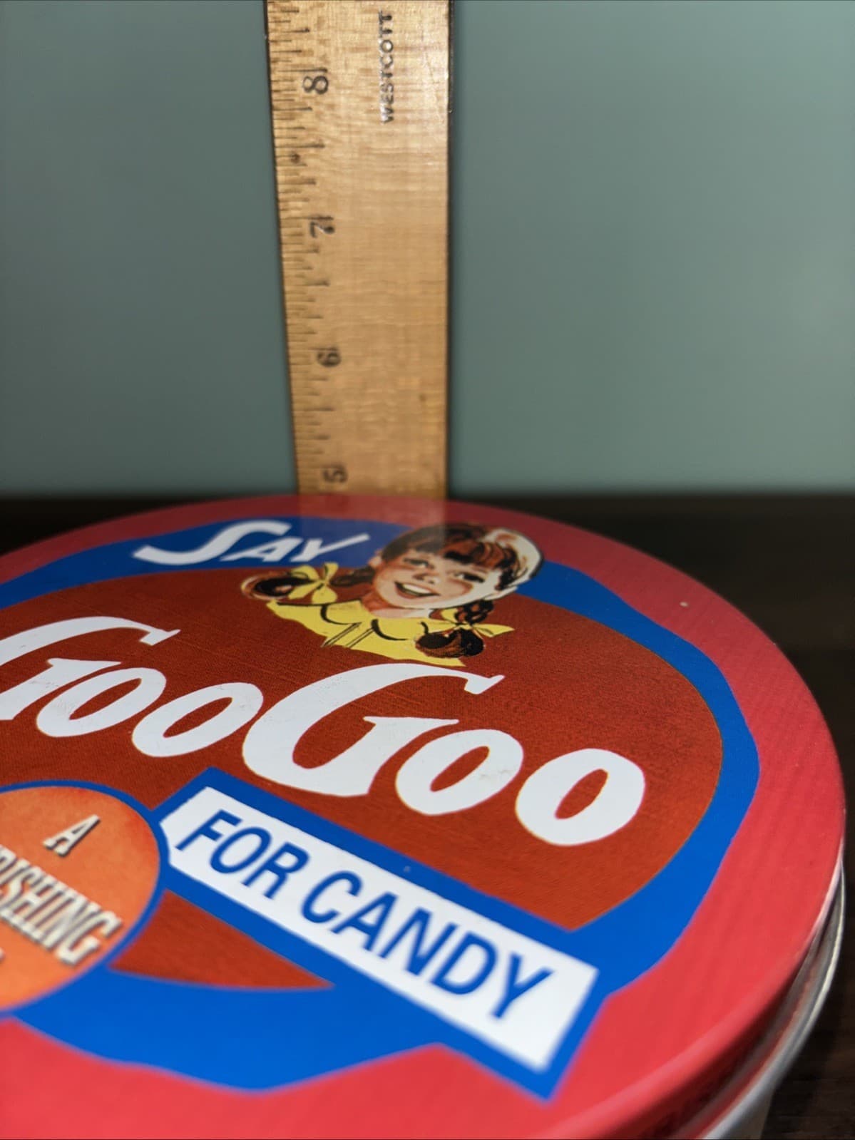 Vintage Goo Goo for Candy Tin Standard Candy Co Nashville, TN Clusters Lunch - Thumbnail 12