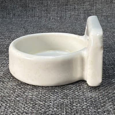 White Porcelain Wall Mount Bathroom Cup Tumbler Holder Patina Antique Bathroom - Thumbnail 4