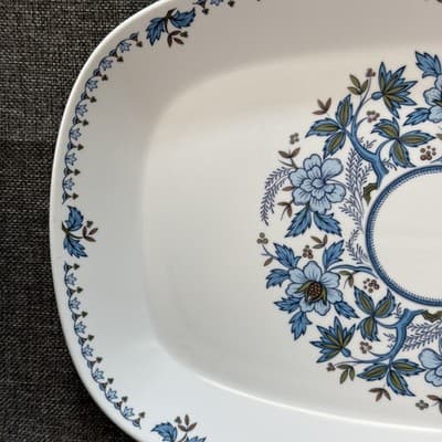 Noritake Blue Moon Oval Large 15” Platter Serving Tray Progression China #9022 - Thumbnail 3