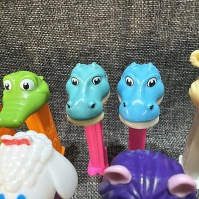 Lot Of 9 Pez Kooky Zoo Elephant Alligator Bear Lion Lamb Hippo 1990’s Candy Toys - Thumbnail 5