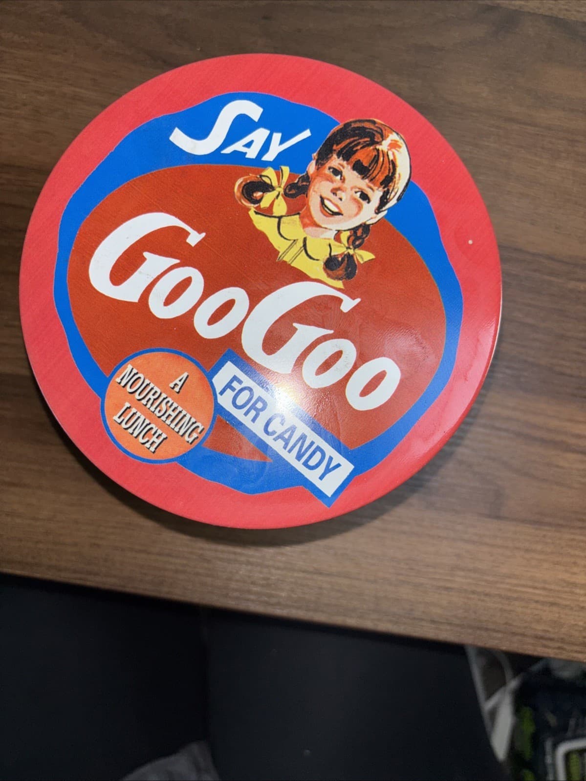 Vintage Goo Goo for Candy Tin Standard Candy Co Nashville, TN Clusters Lunch - Thumbnail 9