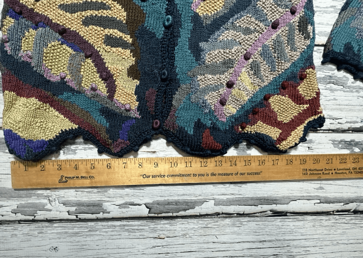 Women’s Peruvian Connection Leaves Sweater 100% Pima Cotton Greens Size Medium - Thumbnail 9