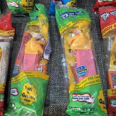 Pez Sesame Street Lot Of 8 Muppets Bert Ernie Elmo Big Bird And Zoe ￼in Bags - Thumbnail 5