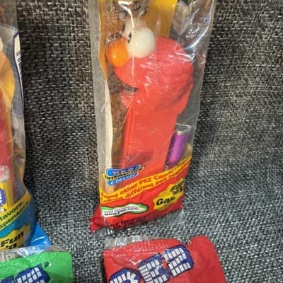 Pez Sesame Street Lot Of 8 Muppets Bert Ernie Elmo Big Bird And Zoe ￼in Bags - Thumbnail 11