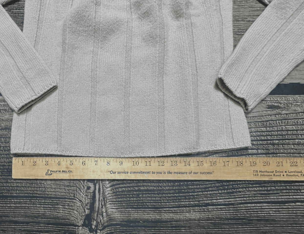 TOMMY HILFIGER Womens M Jumper Sweater Lambs Wool Beige Cream Light Weight - Thumbnail 11
