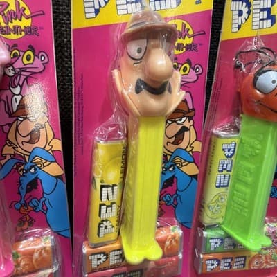 Pez Bonbons Pink Panther Vintage Complete Set of 4 European Sealed Missing Ear - Thumbnail 7