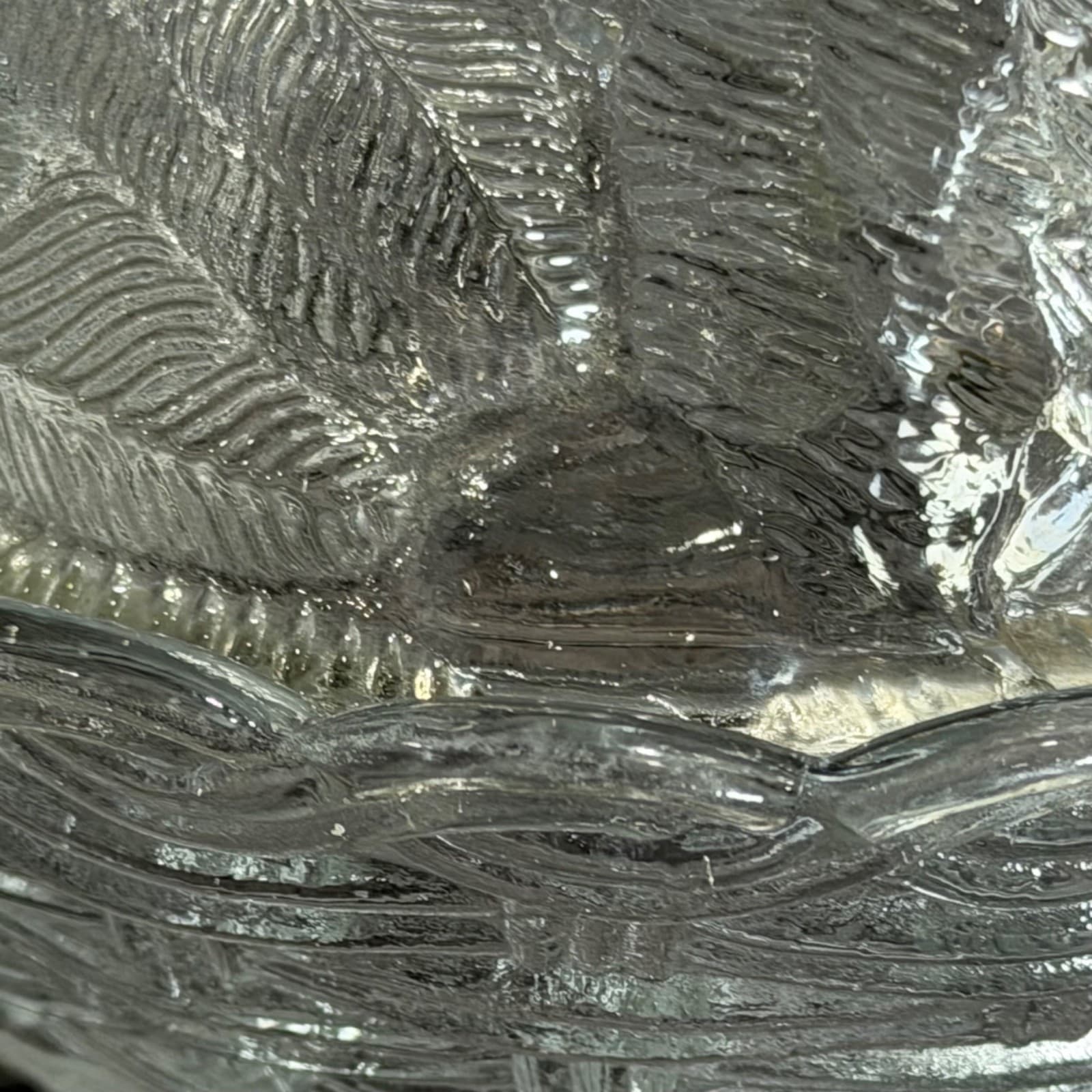 Vintage Clear Glass Hen On Nest Covered Dish Decorative Collectible 1980's - Thumbnail 6