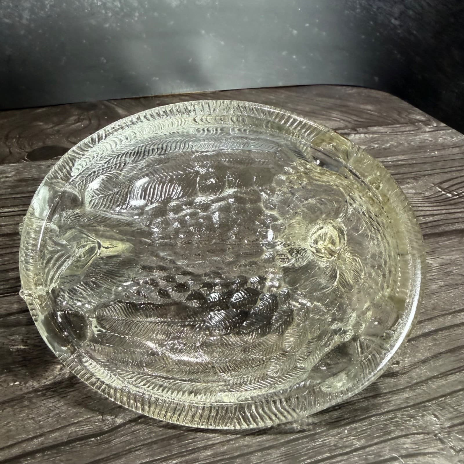 Vintage Clear Glass Hen On Nest Covered Dish Decorative Collectible 1980's - Thumbnail 8