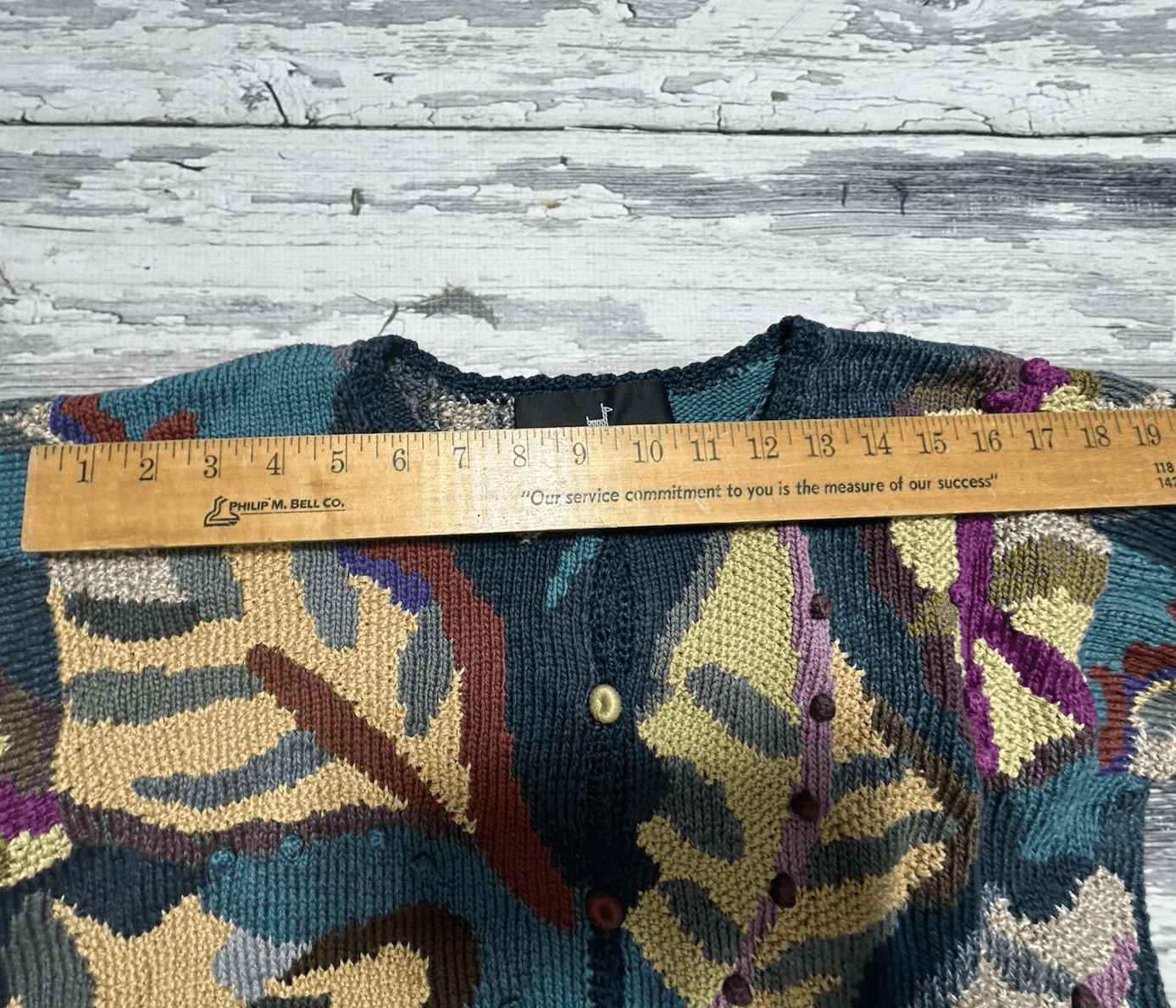 Women’s Peruvian Connection Leaves Sweater 100% Pima Cotton Greens Size Medium - Thumbnail 11