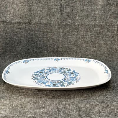 Noritake Blue Moon Oval Large 15” Platter Serving Tray Progression China #9022 - Thumbnail 9
