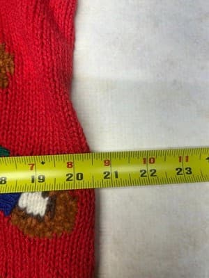Womens Bears in Sweaters Vest Size S M Vintage Marisa Christina Christmas Red - Thumbnail 8