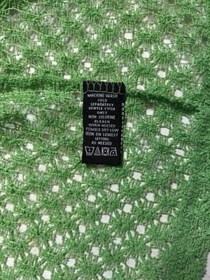Vintage Norton McNaughton Cardigan Light Weight Single Close Green Spring Easter - Thumbnail 7